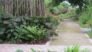 American Garden seen from Tank Garden with Luytens dutch paving